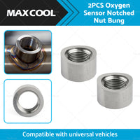 {{ 2PCS O2 Oxygen Sensor Curve Notched Nut Bung 304 Stainless Steel M18 X 1. 5 }} - Buy Car Parts Online at {{ Kaka Auto Parts }}.