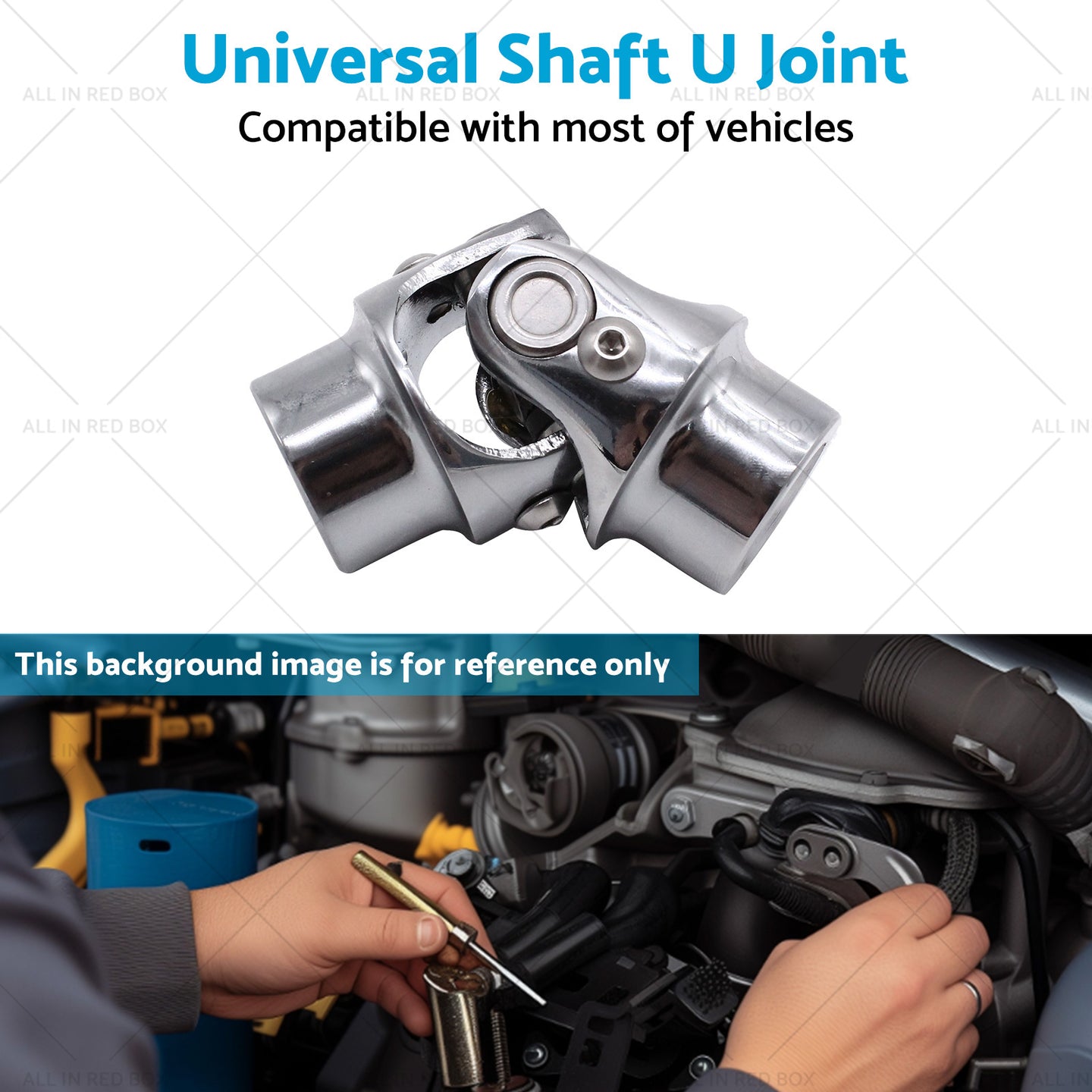 {{ 3 or 4 inch  Round x 3 or 4 inch  Round Stainless Steel Universal Single Steering Shaft U Joint }} - Buy Car Parts Online at {{ Kaka Auto Parts }}.
