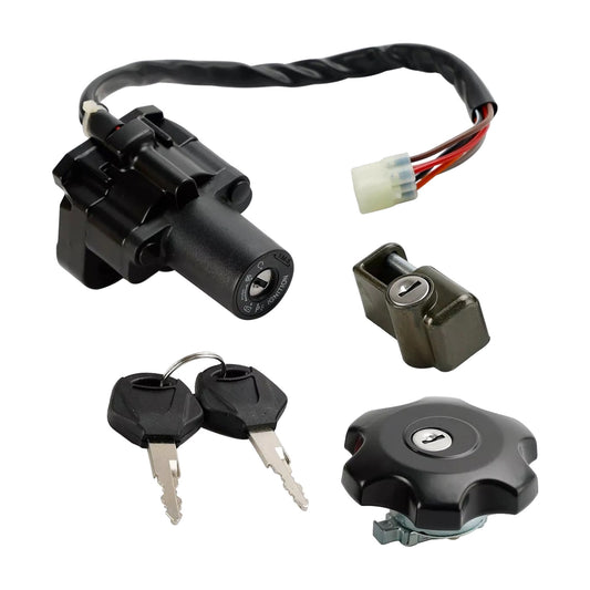 Ignition & Fuel Cap Seat Lock Set Suitable for Suzuki DR650 DR650SE 1996–2022