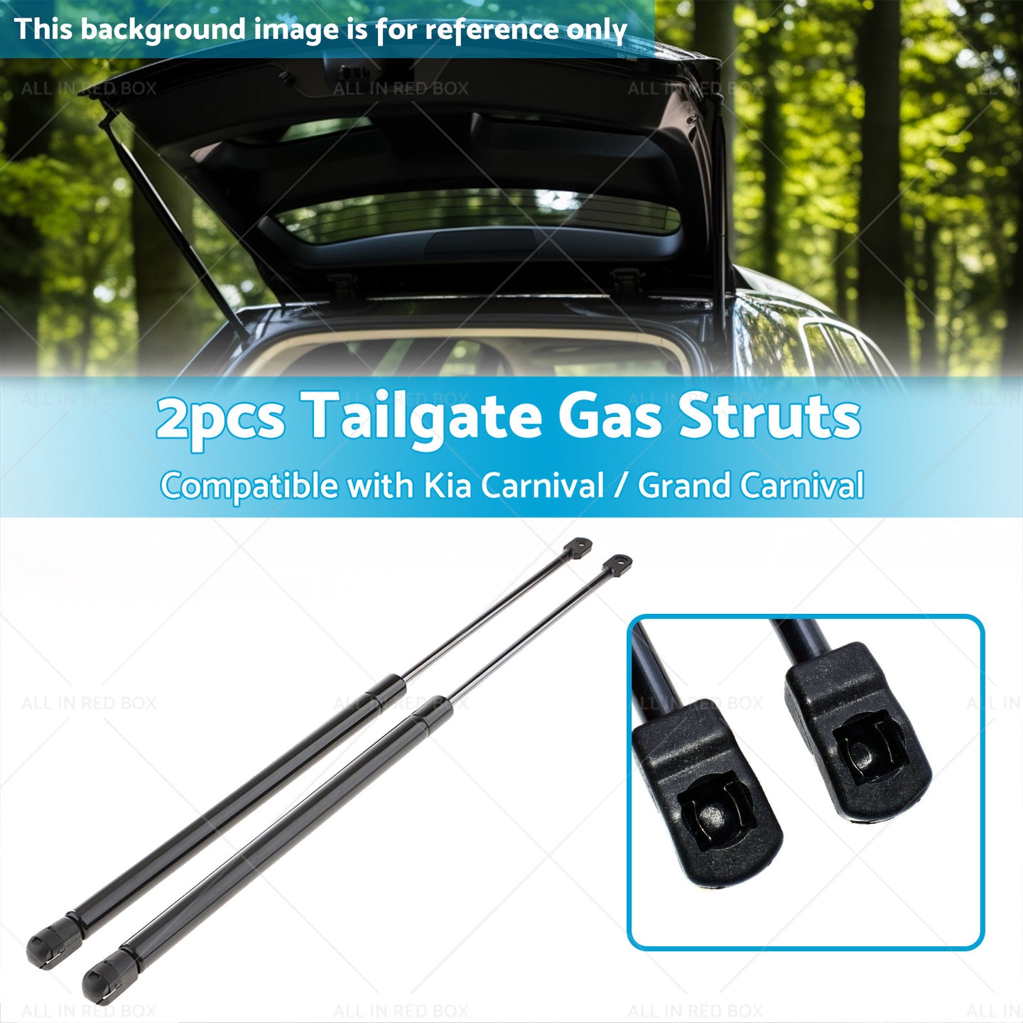 {{ 2PC Tailgate Gas Struts Suitable For Kia Carnival  and  Grand Carnival 06-14 6118 }} - Buy Car Parts Online at {{ Kaka Auto Parts }}.
