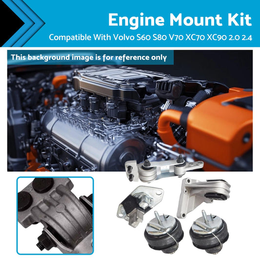 {{ Engine Mount Kit Suitable For Volvo S60 S80 V70 285 XC70 XC90 275 2.0 2.4 2.5 }} - Buy Car Parts Online at {{ Kaka Auto Parts }}.