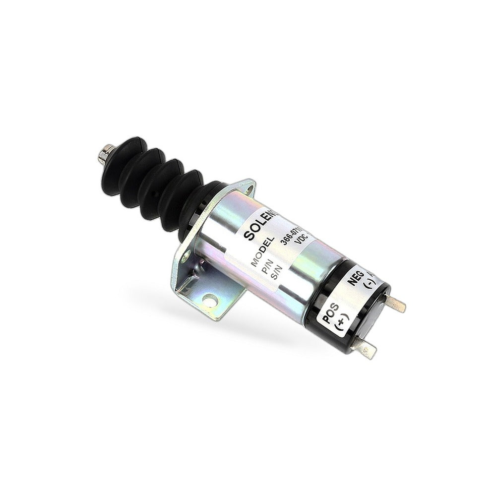Diesel Shutdown Stop Solenoid Suitable for Caterpillar FG Wilson JCB 366-07197 - BD1