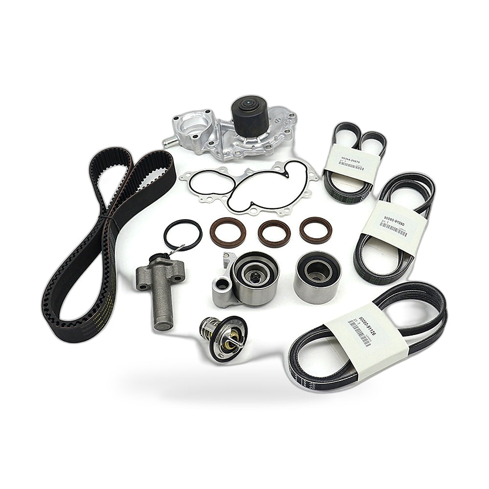 15-Piece Engine Timing Belt Kit With Water Pump Suitable for Toyota 4Runner Land - ZT2