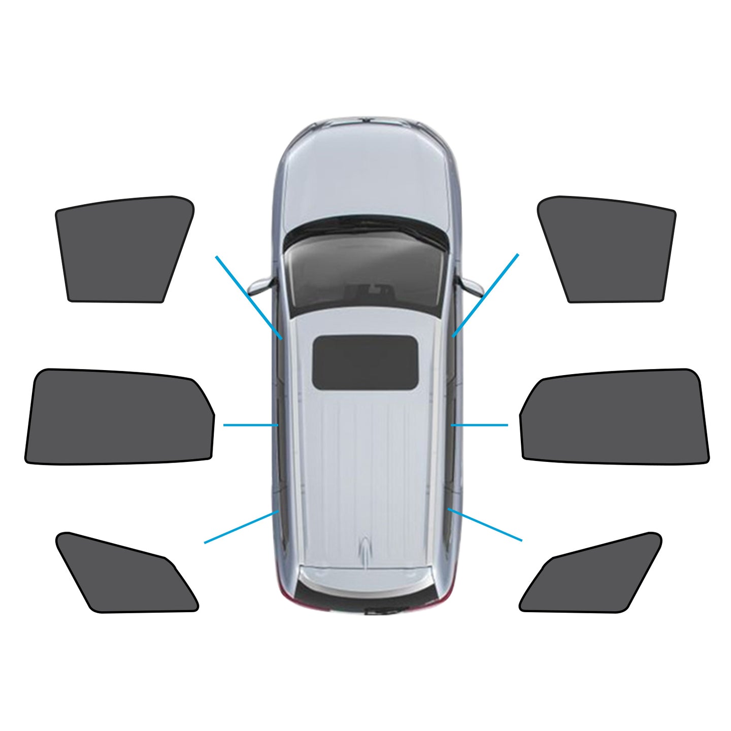 {{ Window Magnetic Mesh Sunshades Suitable for Kia Sportage 21-24 UVA  Protection }} - Buy Car Parts Online at {{ Kaka Auto Parts }}.