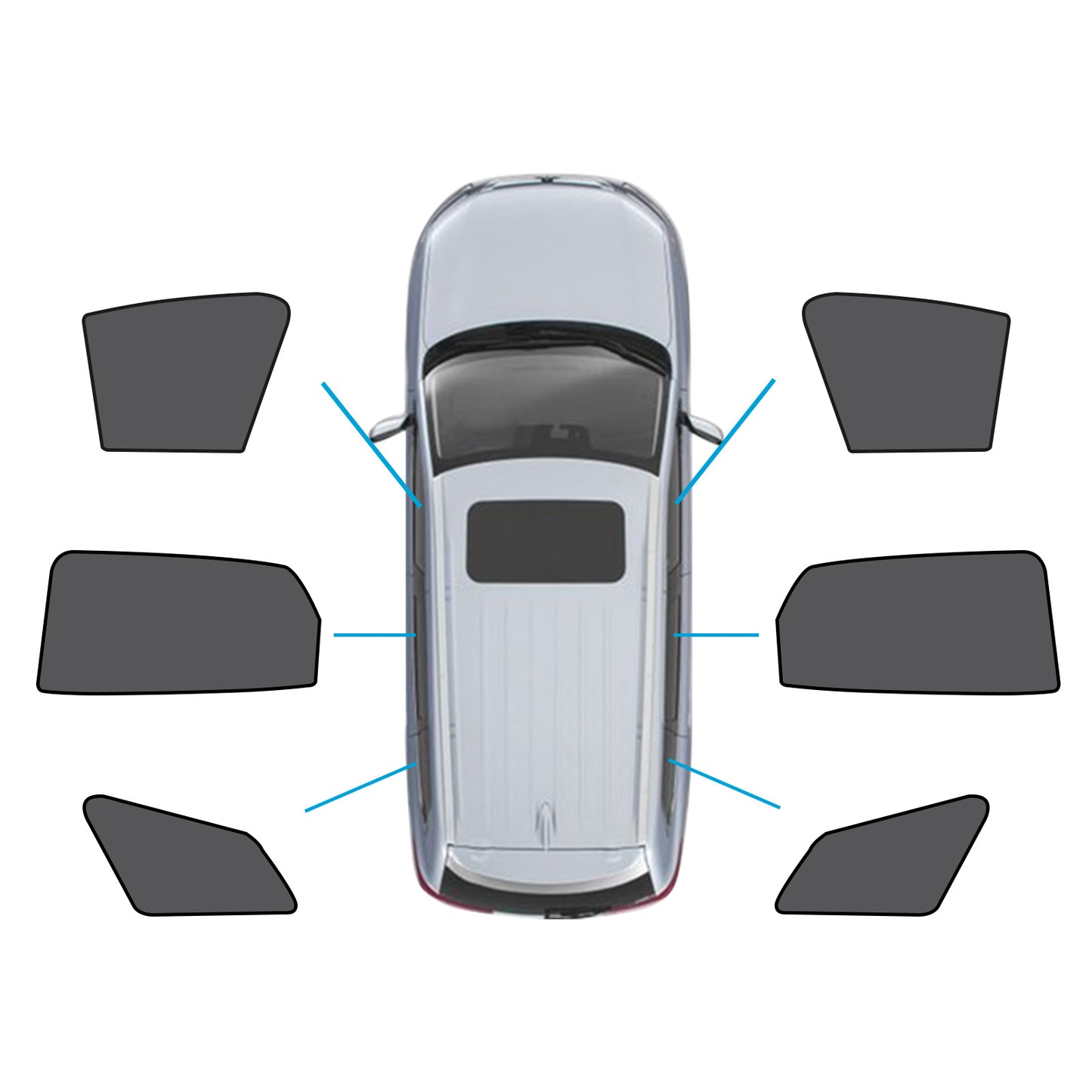 {{ Window Magnetic Mesh Sunshades Suitable for Kia Sportage 21-24 UVA  Protection }} - Buy Car Parts Online at {{ Kaka Auto Parts }}.