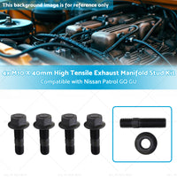 {{ 4x M10 X 40mm High Tensile Exhaust Manifold Stud Kit Suitable for GQ GU TD42 }} - Buy Car Parts Online at {{ Kaka Auto Parts }}.
