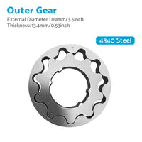 {{ Billet Oil Pump Gears and Backing Plate Fits for Falcon BA BF FG Barra XR6 Turbo }} - Buy Car Parts Online at {{ Kaka Auto Parts }}.