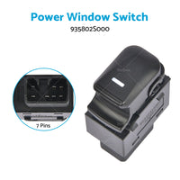 {{ 935802S000 Window Switch Front Rear Passenger Suitable for Hyundai Tucson Ix35 }} - Buy Car Parts Online at {{ Kaka Auto Parts }}.