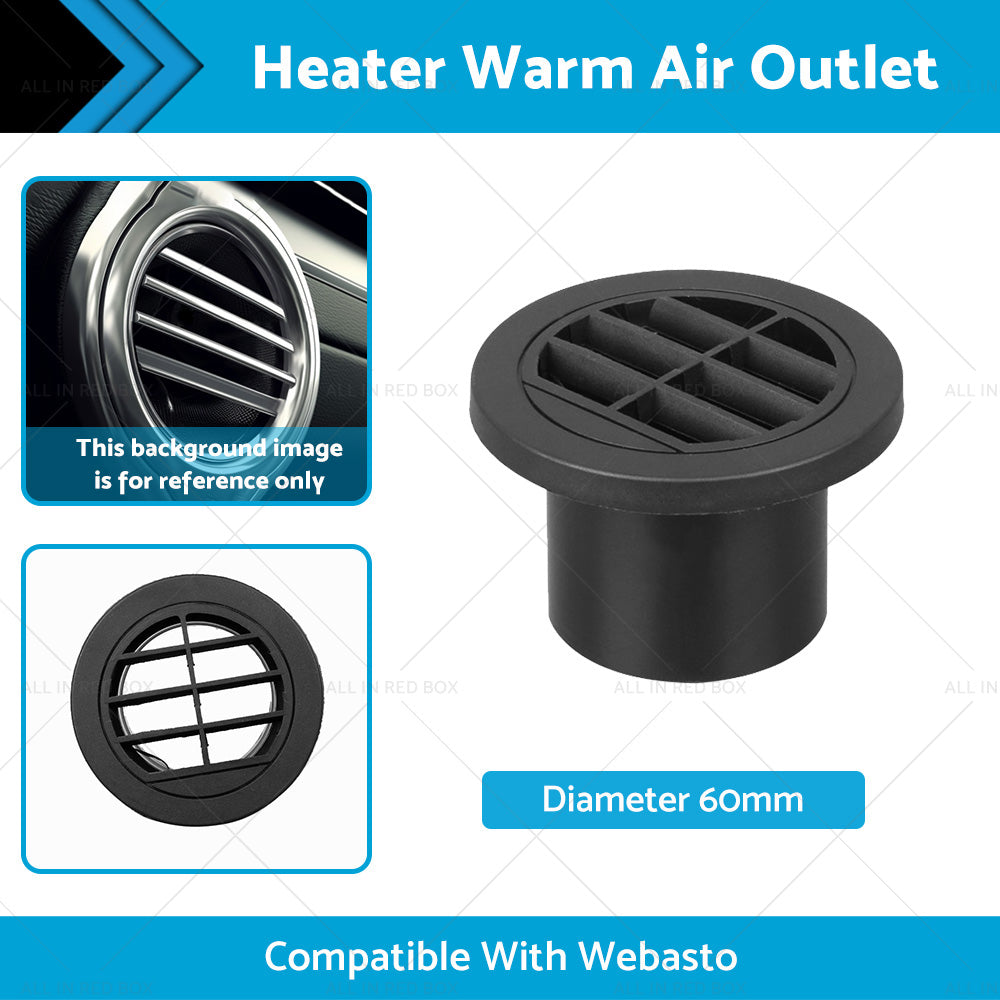 {{ 60mm,Diesel Heater Ducting Warm Air Vent Directional Outlet or Suitable For Webasto }} - Buy Car Parts Online at {{ Kaka Auto Parts }}.