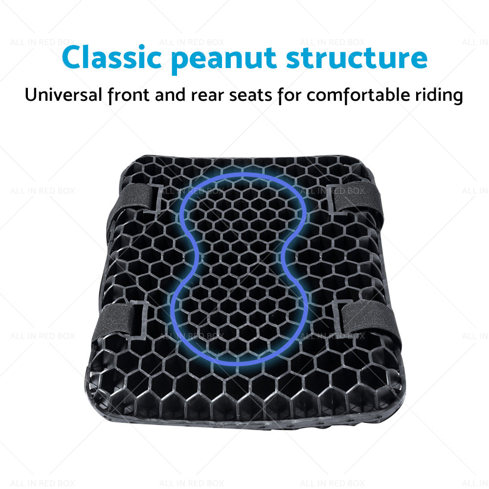 {{ Motorcycle Seat Cushion Comfort Gel Pillow Pad Cover Motorbike Pressure Relief }} - Buy Car Parts Online at {{ Kaka Auto Parts }}.
