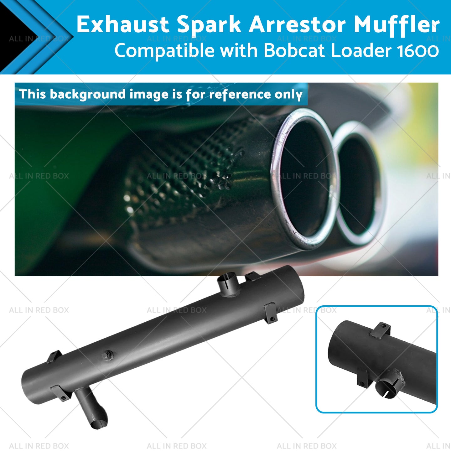 {{ 6514737 Exhaust Spark Arrestor Muffler Suitable for Bobcat Loader 1600 642 643 }} - Buy Car Parts Online at {{ Kaka Auto Parts }}.