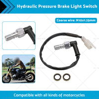{{ Universal Motorcycle Hydraulic Pressure Brake Light Switch M10x1. 25 Banjo Bolt }} - Buy Car Parts Online at {{ Kaka Auto Parts }}.