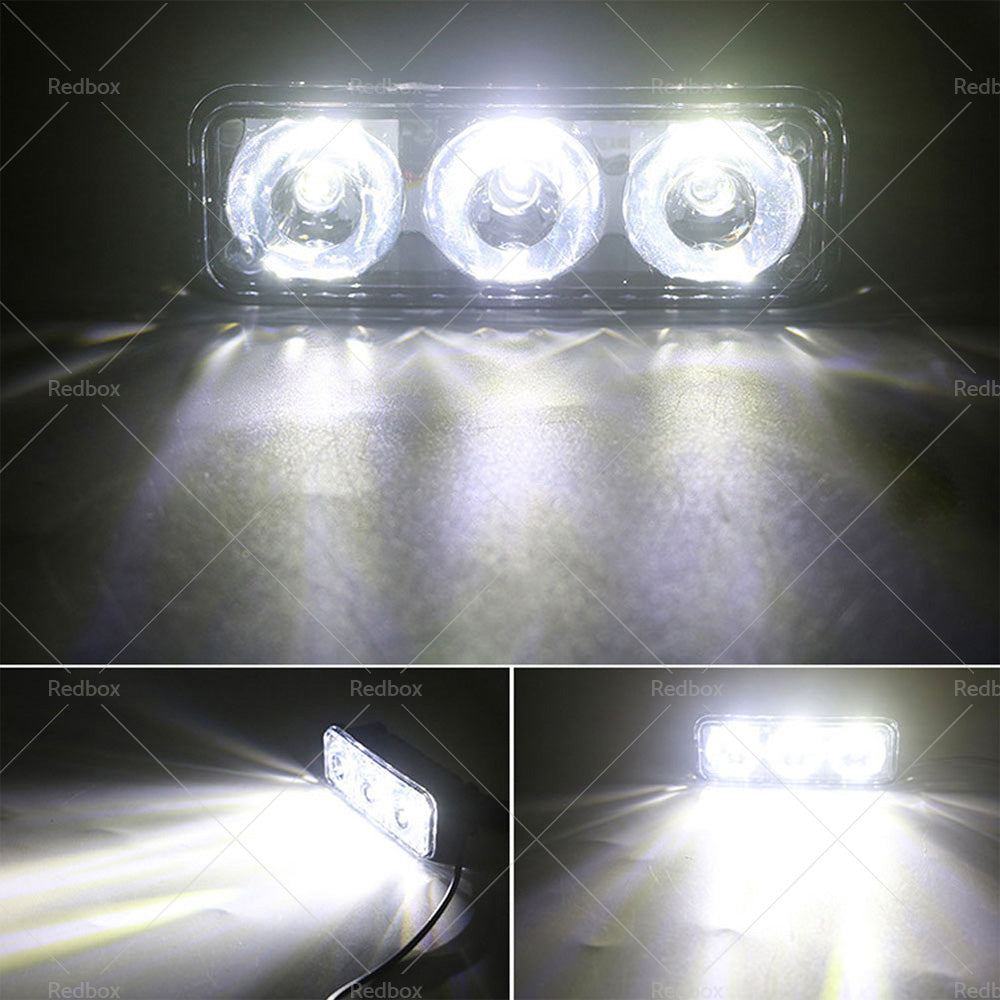 {{ 2X Super Bright 3 LED Daylight Running Lights Daytime Driving Light DRL White }} - Buy Car Parts Online at {{ Kaka Auto Parts }}.