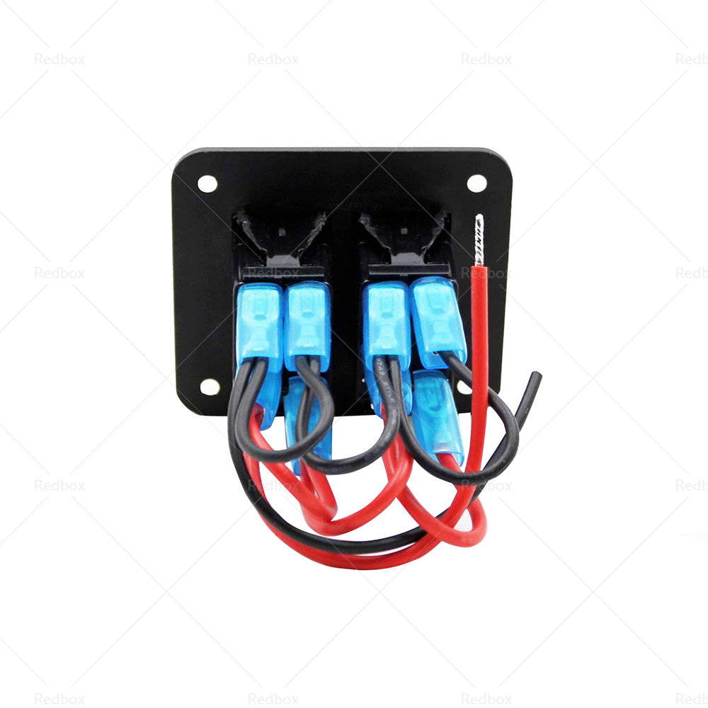 {{ 2 Gang Blue LED Light Rocker Switch Panel Dual LED Boat Car Waterproof }} - Buy Car Parts Online at {{ Kaka Auto Parts }}.