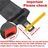2x Seatbelt Extender Buckle Clip Universal Safety Seat Accessory for Car