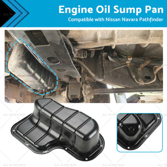 compare product Engine Oil Sump Pan Suitable for Nissan Navara D40 Pathfinder R51 VSK YD25 05-12