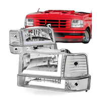 LED Daytime Running Light Headlight Suitable for Ford F150 F250 F350 1992-1996 - ZT2
