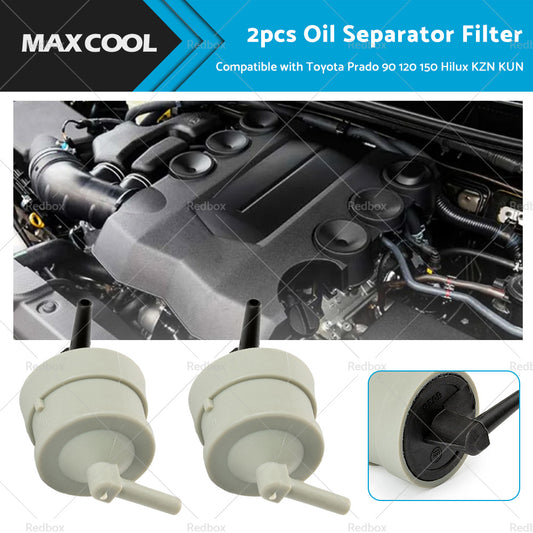 {{ 2pcs MAP Sensor Oil Separator Filter Suitable for Toyota Prado 90 120 150 Hilux }} - Buy Car Parts Online at {{ Kaka Auto Parts }}.