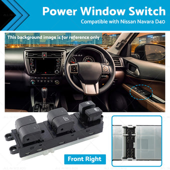 compare product Front Right Power Window Switch Suitable For Nissan Navara D40 05-14 25401-EB70A