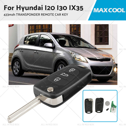 {{ For Hyundai I20 I30 IX35 Remote Flip Key Complete with Transponder 434mhz - ID46 }} - Buy Car Parts Online at {{ Kaka Auto Parts }}.