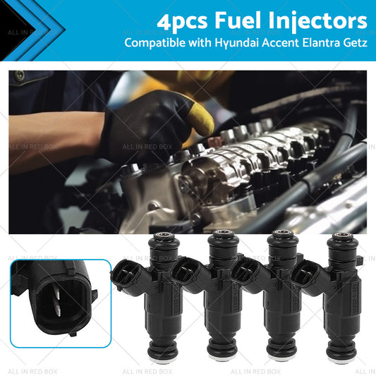 {{ 4PCS Fuel Injector Suitable For Hyundai Accent LC MC Elantra XD Getz TB 00-11 }} - Buy Car Parts Online at {{ Kaka Auto Parts }}.