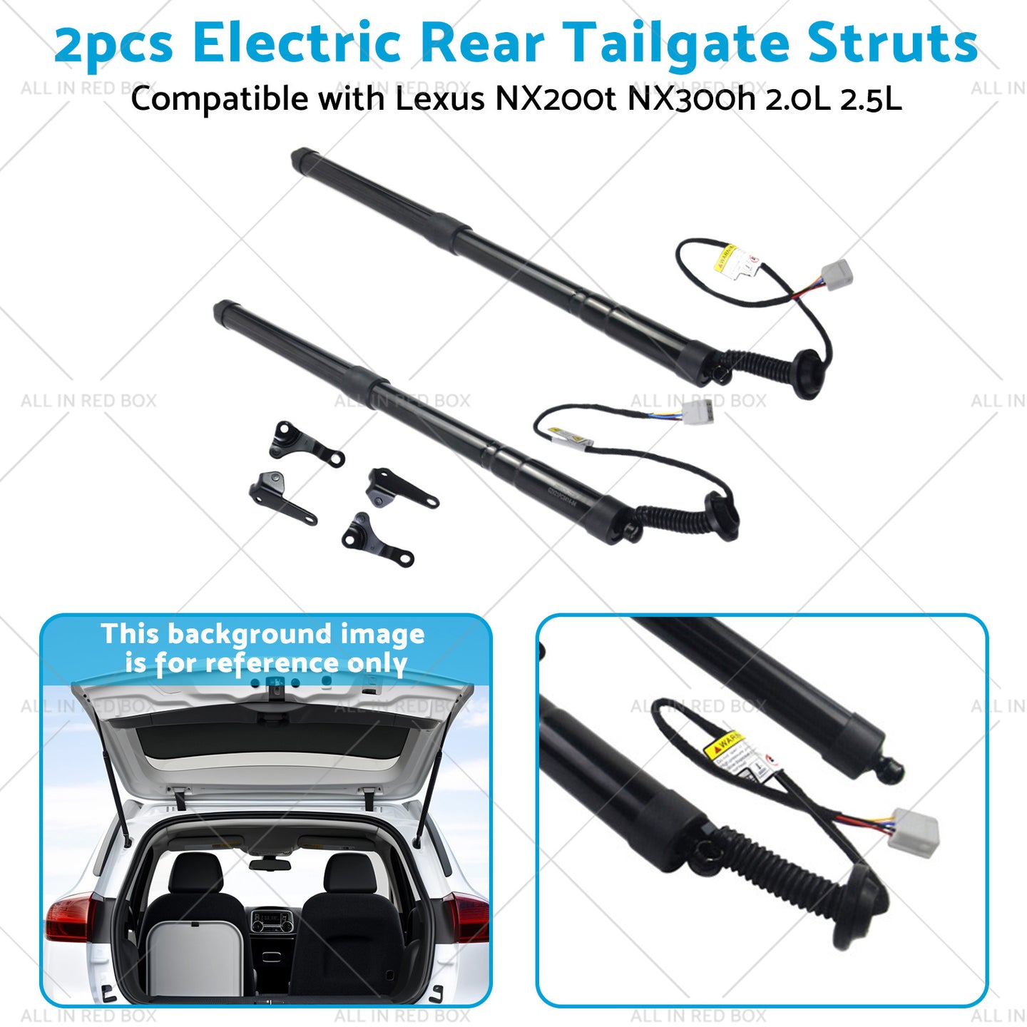 {{ 2pcs Rear Tailgate Struts Suitablefor 15-20 Lexus NX200t NX300h 2. 0L 2. 5L }} - Buy Car Parts Online at {{ Kaka Auto Parts }}.
