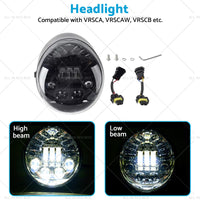 {{ LED Headlight Hi Lo Lamp Suitable For Harley Davidson VROD V-Rod VRSC VRSCA }} - Buy Car Parts Online at {{ Kaka Auto Parts }}.