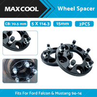 {{ 15mm Bolt-on Wheel Spacers 5 X 114. 3 70. 5mm Fit For Ford Falcon  and  Mustang 94-14 }} - Buy Car Parts Online at {{ Kaka Auto Parts }}.