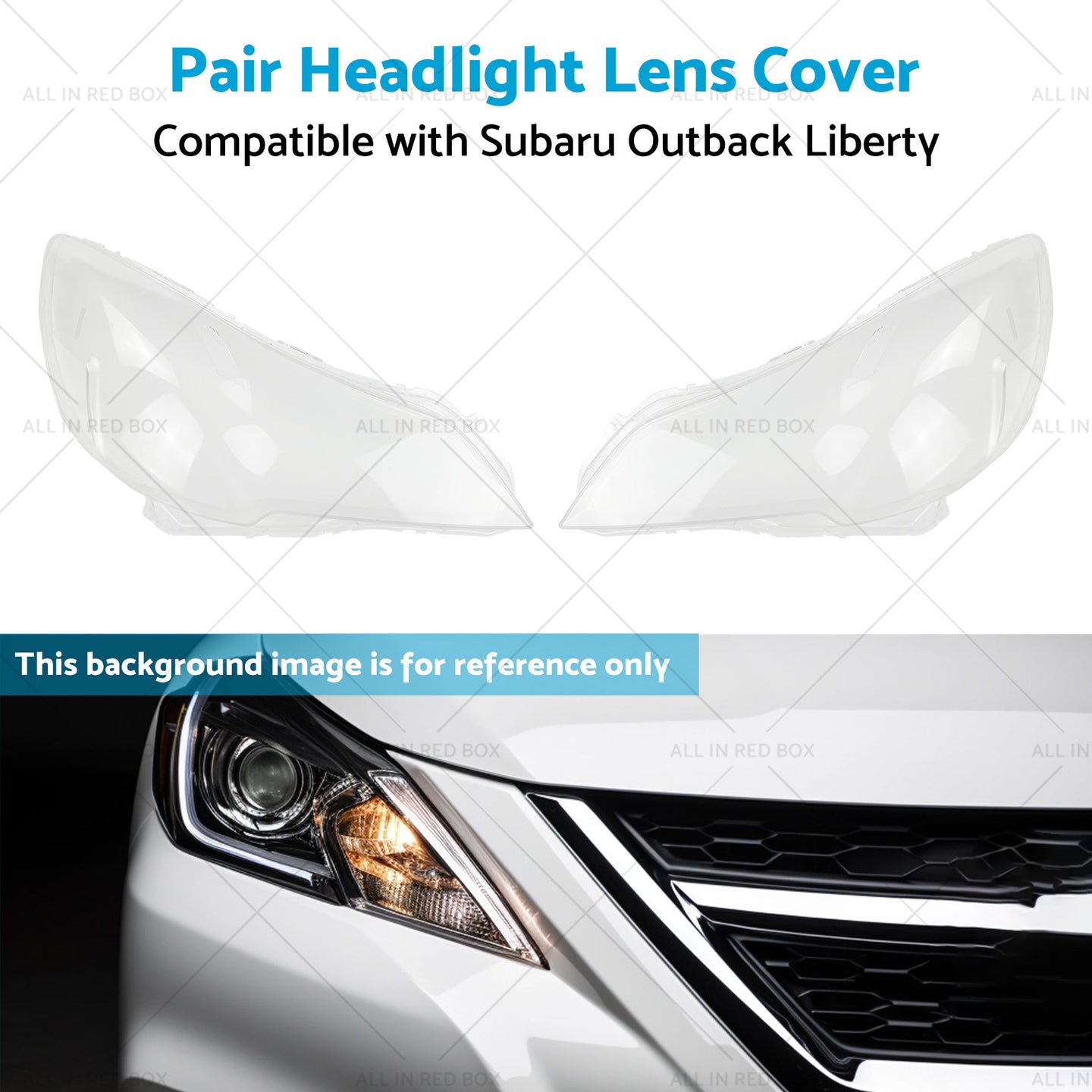 {{ 2x Headlight Lens Cover Replacement Suitable for Subaru Outback Liberty 10-14 }} - Buy Car Parts Online at {{ Kaka Auto Parts }}.