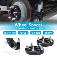 {{ 25mm Bolt-On Wheel Spacers Fits For Holden Commodore VB-VZ 5 X 120 69. 6 }} - Buy Car Parts Online at {{ Kaka Auto Parts }}.