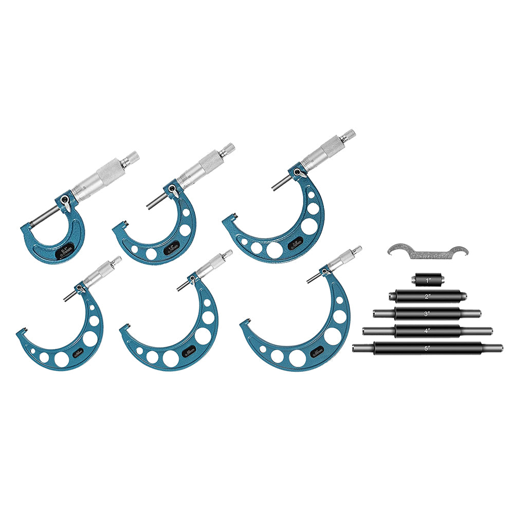 6x Precision Outside Micrometers 0-150mm Suitable For Machinist ¡§C Carbide 0.01mm