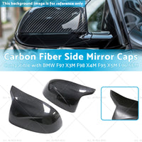 Carbon Fiber Side Mirror Caps Suitable for BMW X5M F96 X6M F97 X3M F98 X4M F95