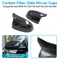 Carbon Fiber Side Mirror Caps Suitable for BMW X5M F96 X6M F97 X3M F98 X4M F95