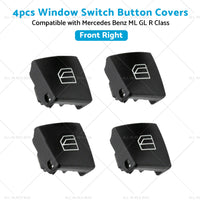 {{ 4PCS Driver Window Switch Button Cover Suitable for Mercedes Benz ML W164 W212 }} - Buy Car Parts Online at {{ Kaka Auto Parts }}.