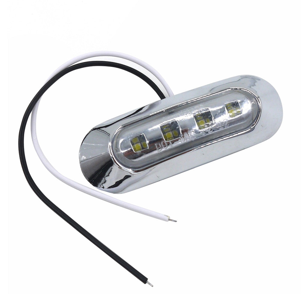 10x LED Clearance Side Marker Lights Suitable For Truck Trailer Caravan Amber & Red