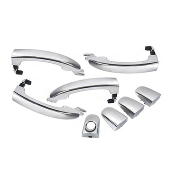 compare product Full Set 4x Outer Door Handles Chrome Suitable For Ford FG Falcon G6/XT/XR6/XR8