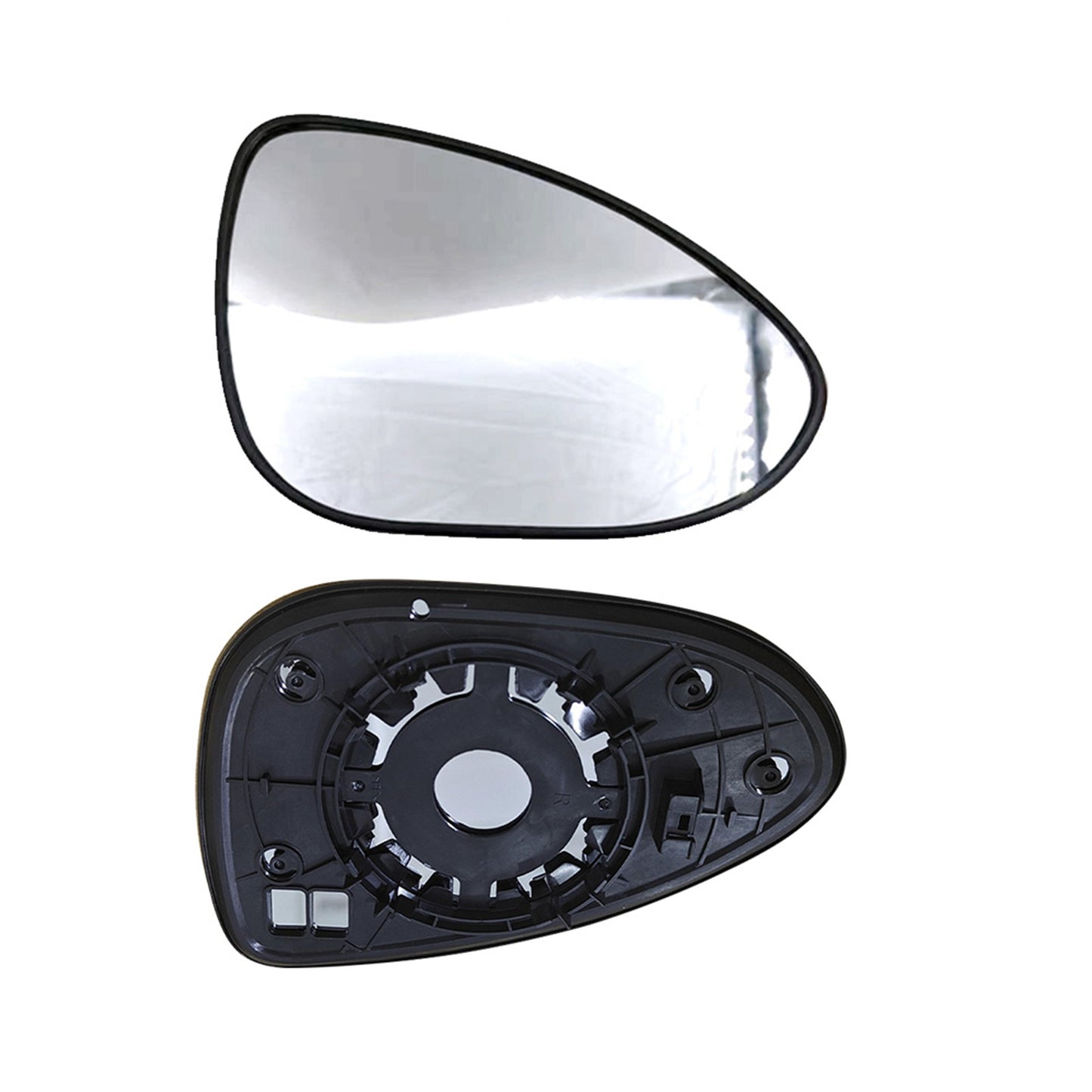 Right Mirror Glass With Back Plate Suitable For Holden Barina 2011-On Non-Heated