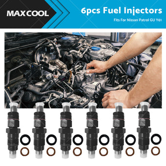compare product 6PCS Diesel Fuel Injectors Fits For Nissan Patrol GQ Y60 TD42 TD42T 1988-1997