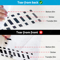 {{ 2pcs set Car Body Stickers Long Stripe Side Skirt Decoration Decals }} - Buy Car Parts Online at {{ Kaka Auto Parts }}.