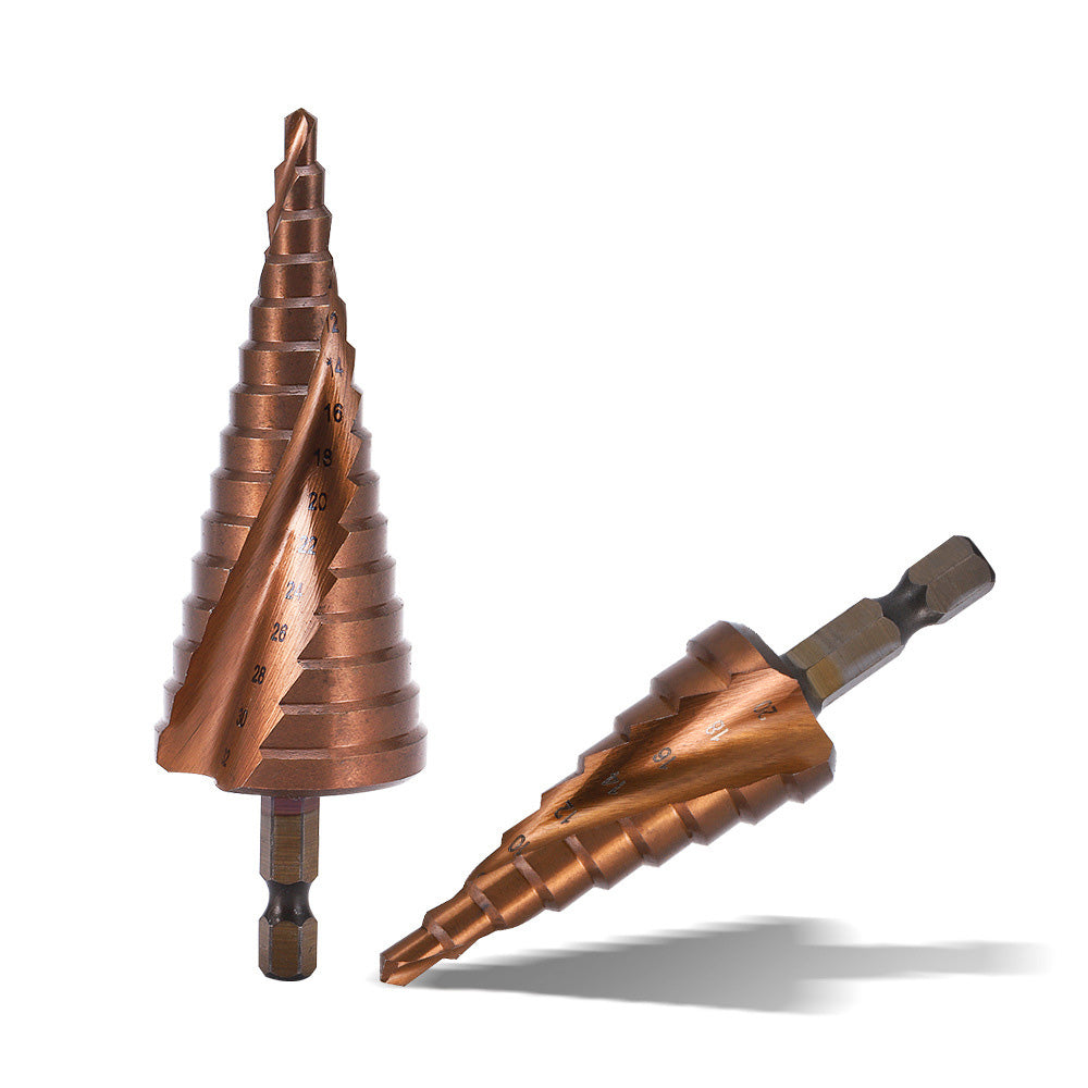 Cobalt Steel Step Cone Drill Bit Hole Cutter 4-12/20/32mm for Stainless Steel