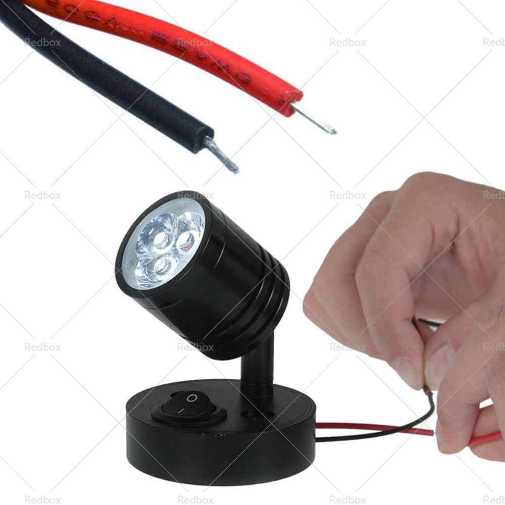 {{ 2 Pack 12V LED Interior Spot Reading Light Wall Lamp Switch For Caravan Camper }} - Buy Car Parts Online at {{ Kaka Auto Parts }}.