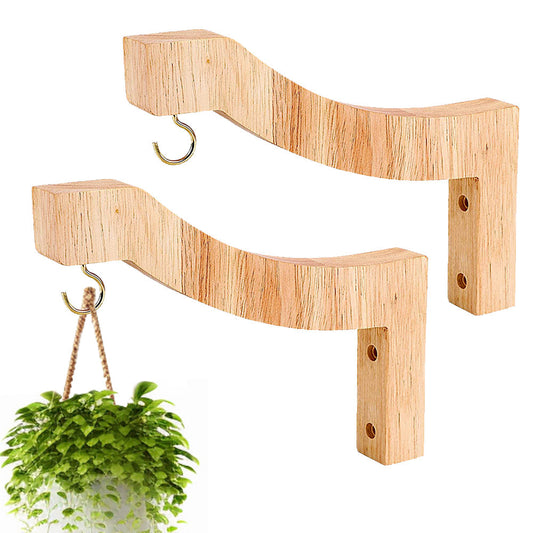 Plant Hanger Hanging Plant Hook Wooden Hanging Basket Wall Plant Hook Flower Pot