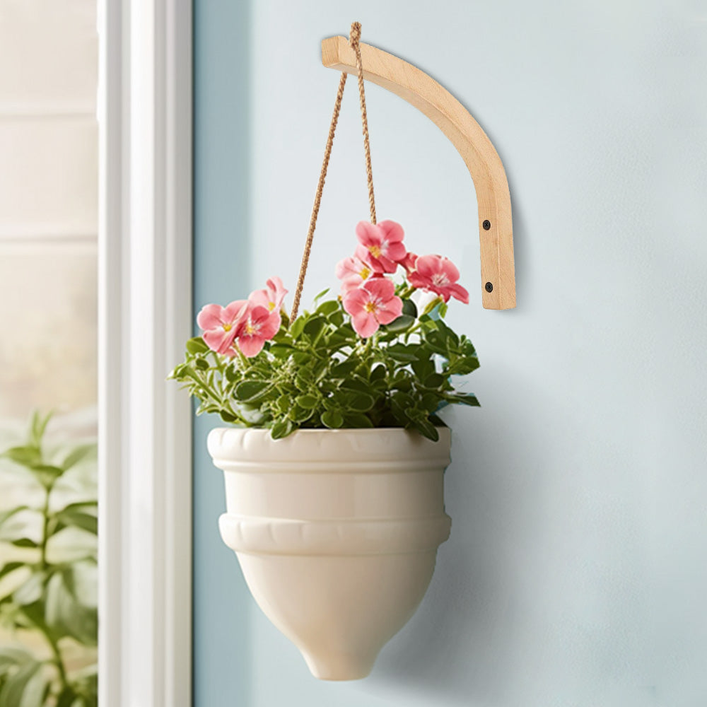 Plant Hanger Hanging Plant Hook Wooden Hanging Basket Wall Plant Hook Flower Pot