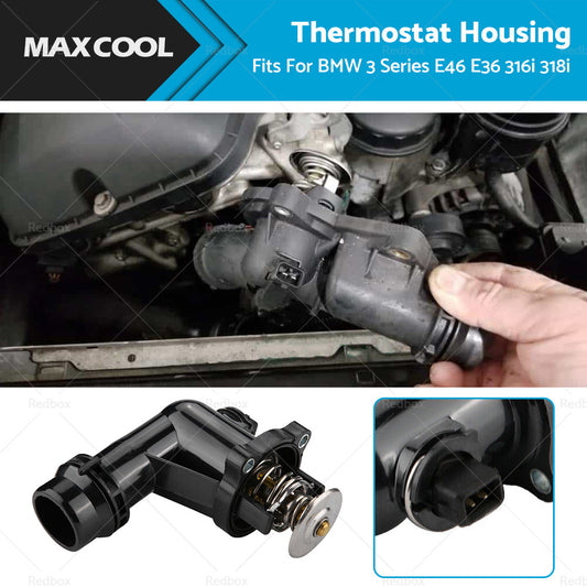 {{ Coolant Thermostat Housing Fits For BMW 3 Series E46 E36 316i 318i 11531437085 }} - Buy Car Parts Online at {{ Kaka Auto Parts }}.