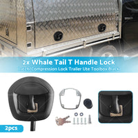 {{ 2pcs Whale Tail T Handle Lock Latch Compression Lock Ute Canopy Trailer Toolbox }} - Buy Car Parts Online at {{ Kaka Auto Parts }}.