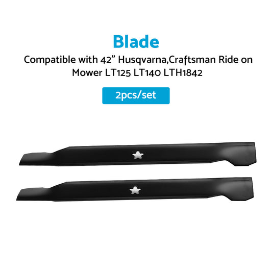 Blades Suitable For 42 inch  Husqvarna,Craftsman Ride on Mower LT125 LT140 LTH1842