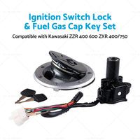 {{ For Kawasaki ZZR 400 600 ZXR 400 750 Ignition Switch Lock and Fuel Gas Cap Key Set }} - Buy Car Parts Online at {{ Kaka Auto Parts }}.
