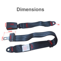 {{ 2 Set Car Truck 2 Point Retractable Adjustable Seat Lap Sash Belt Strap Seatbelt }} - Buy Car Parts Online at {{ Kaka Auto Parts }}.