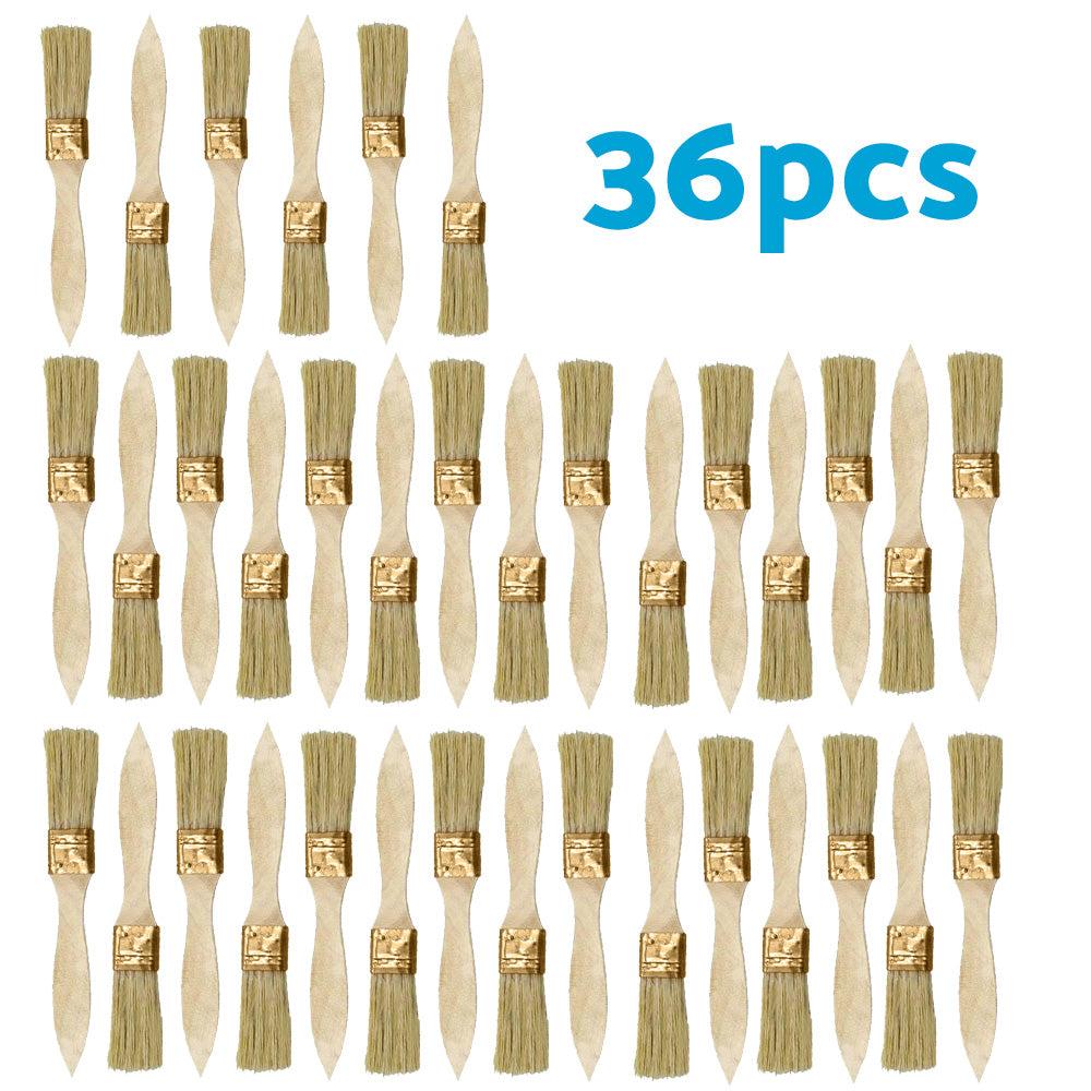 36PCS 1inch Chip Paint Brush DIY Art Varnishes Touchups Brushes Wooden Handle 1inch