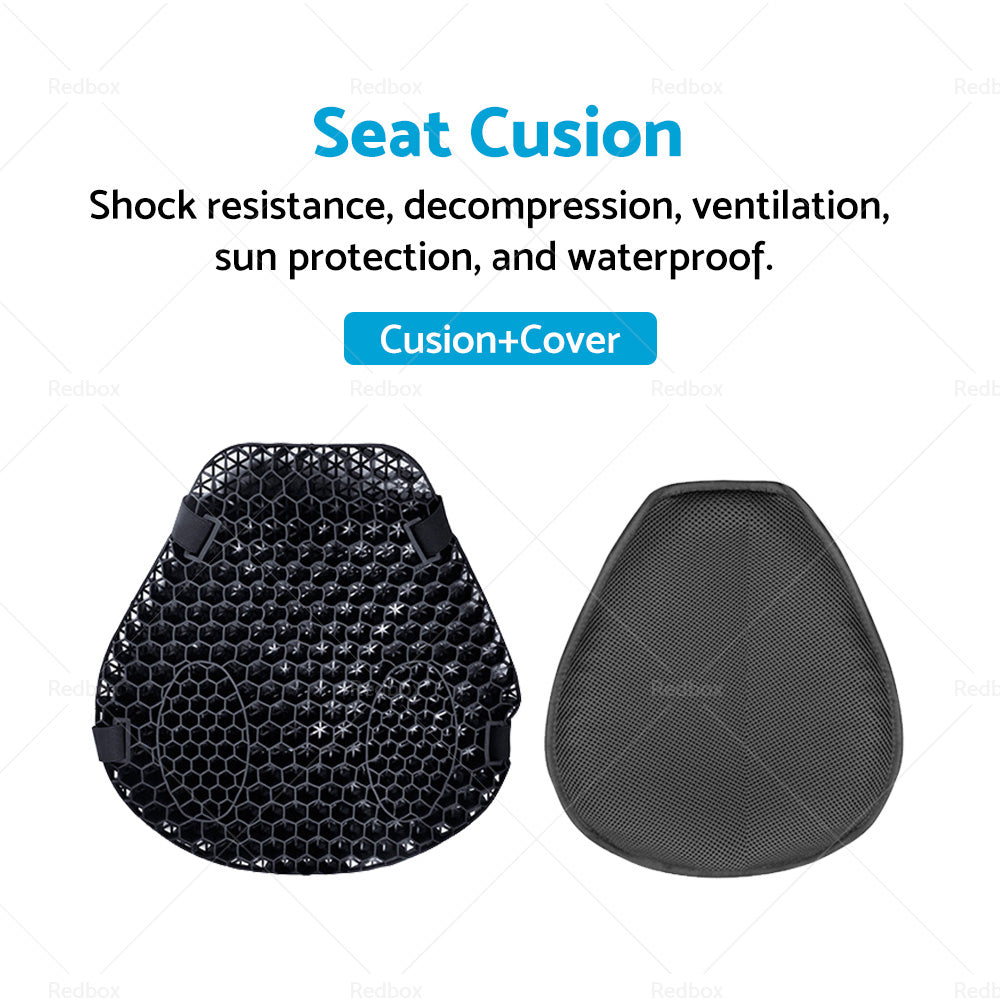 {{ 1x Motorcycle Comfort Gel Seat Cushion Pillow Pad Cover Pressure Relief w or sleeve }} - Buy Car Parts Online at {{ Kaka Auto Parts }}.